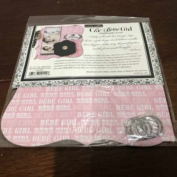 Teresa Collin’s Chic Be’Be’ Girl Scrapbook Items Vintage 2010 Sealed with Extras - Picture 10 of 16